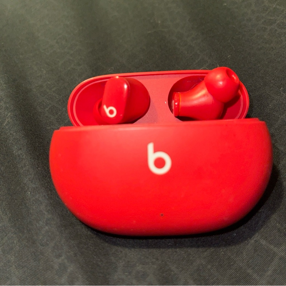 Beats by Dr. Dre Studio Buds - Beats Red (used only 20 days)